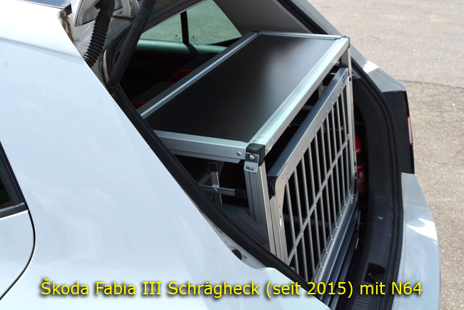 Stabile Hundetransportbox für Skoda Fabia 3 Combi Typ NJ